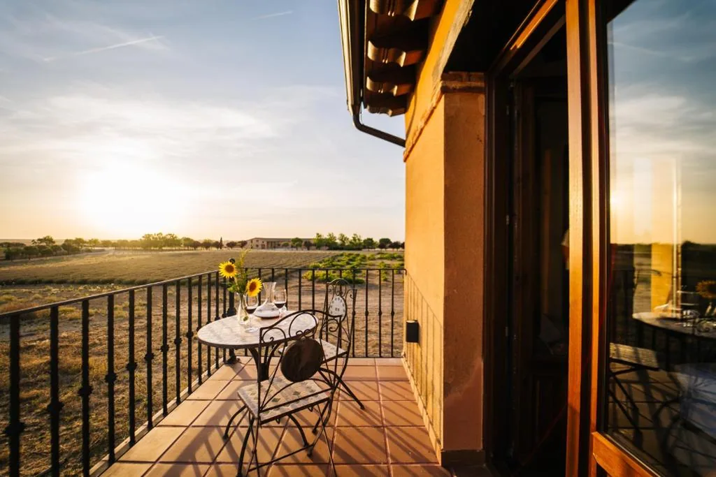 Tweepersoonskamer met balkon en 2 bedden — abba Las Viñas Tiedra Hotel Rural