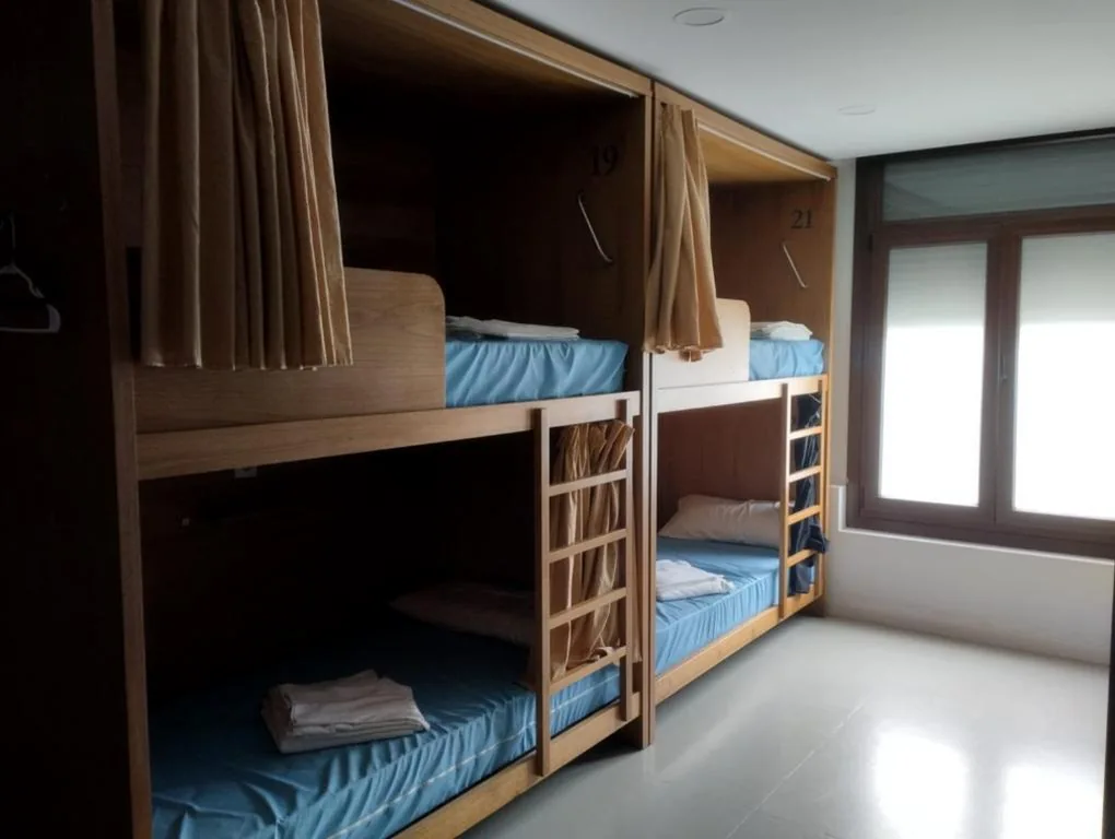 男女混住间上下铺床位 — Albergue GBC Caldas