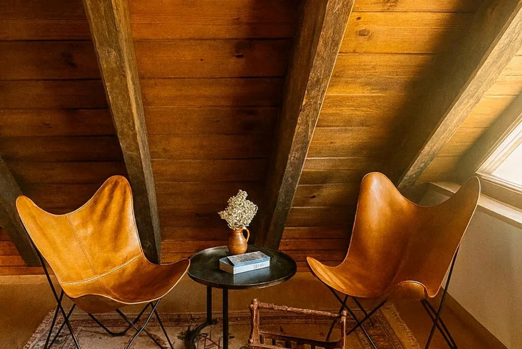 Dachzimmer mit Bergblick — Albergue La Escuela de Liri