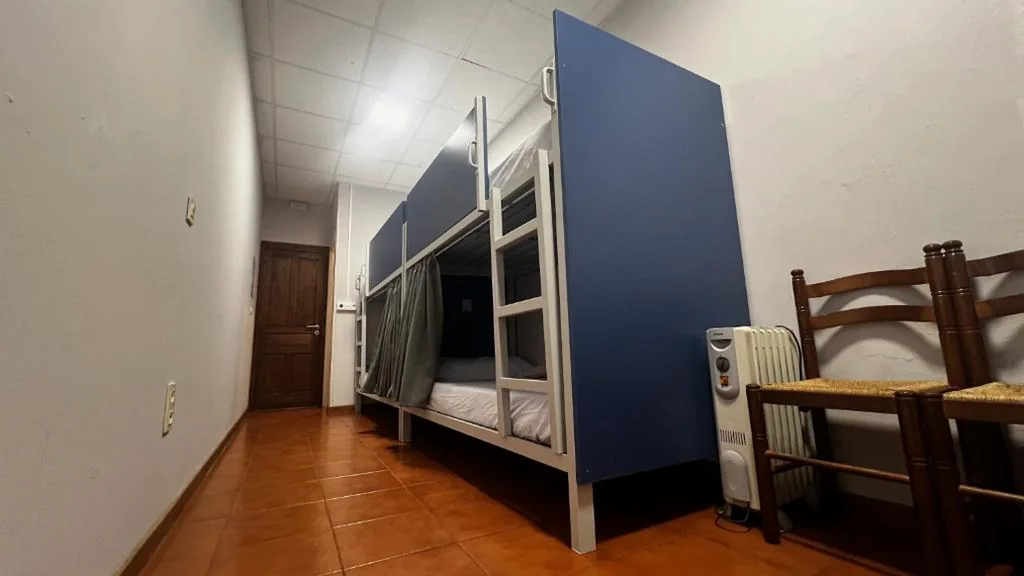 Bett in gemischtem Schlafsaal mit 4 Betten — Albergue La Estación