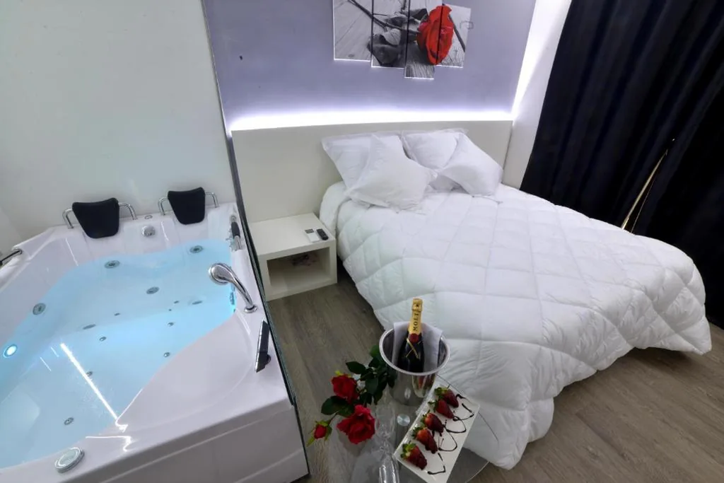 ジェットバス付きデラックスダブルルーム — Alcalá del Jucar Hotel Pelayo