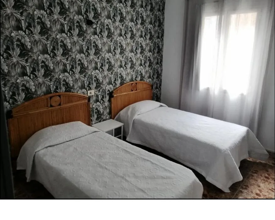 専用バスルーム付きダブルルーム・シングルベッド2台 — Alcaravaneras Hostel