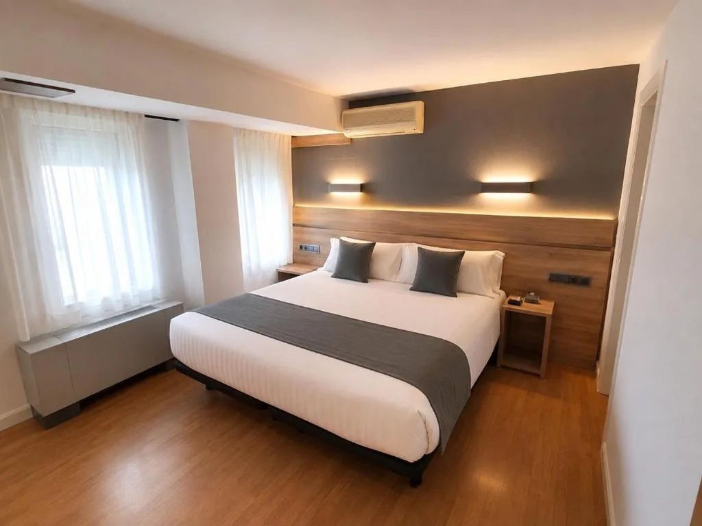 Habitación con cama grande — Alda Palencia Plaza