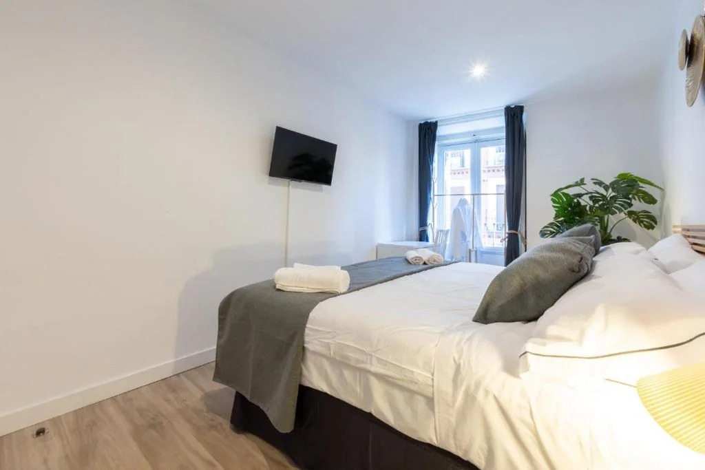 Camera doppia con bagno in comune - 1 o 2 letti — Amati Boutique Coliving Madrid