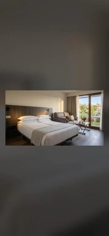 Camera doppia con 2 letti — Apartahotel Prada Somió