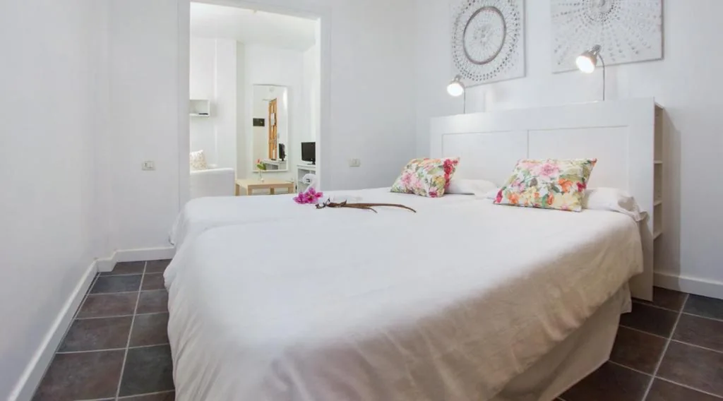 Habitación Doble con baño privado - 2 camas — Apartamentos Adjovimar