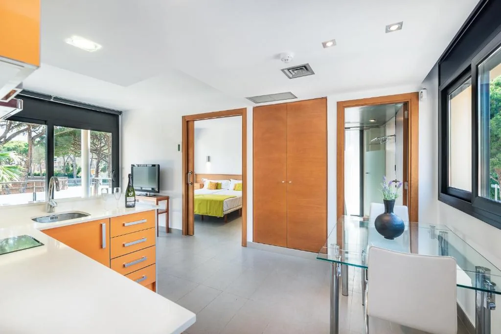 Apartamento de 1 dormitorio — Aparthotel Las Palmeras Castelldefels