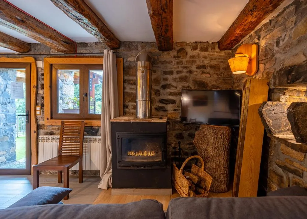 ジェットバス付きダブルルーム — Balcon del Pirineo Rural Ordesa