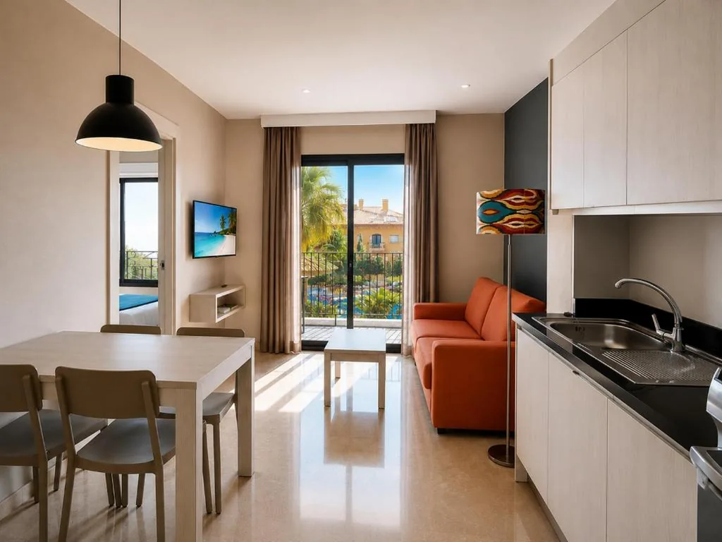 Apartment mit 1 Schlafzimmer (2 Erwachsene + 2 Kinder) — Benalmadena Palace Spa
