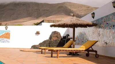 Bungalow Allende Famara con piscina privada y AC — 照片 10