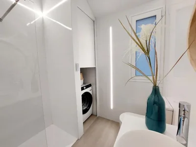 Bungalow de diseño hidromasajes terraza y piscina. — Foto 3