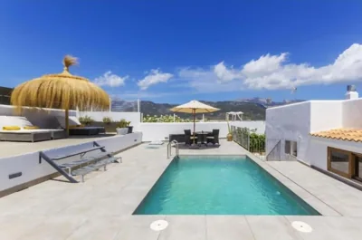 Ca´n Domingo -Stylish villa with pool, gym & views — photo 7