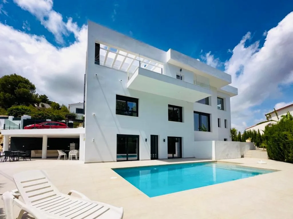 Moradia — Calpe villa lujo playa piscina jardin barbacoa ideal familias y grupos