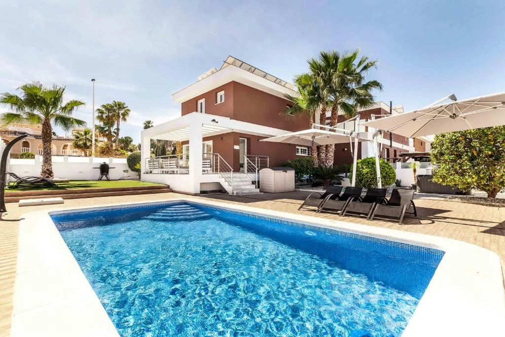 Villa — Casa Bos Orange Wellness Luxury Entire Villa Jacuzzi & Pool Gran Alacant near Beach
