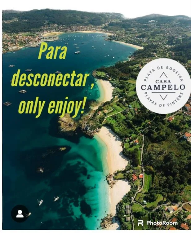 Freistehendes Haus mit 3 Schlafzimmern — Casa CAMPELO- Playas de Pinténs - CANGAS-HIO- Ría de Aldán