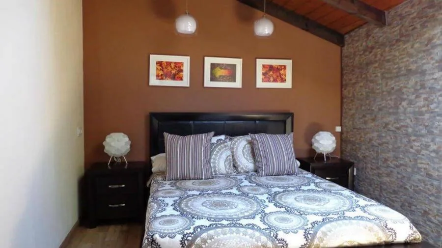 Chambre double avec salle de bains commune — Casa Das Airas
