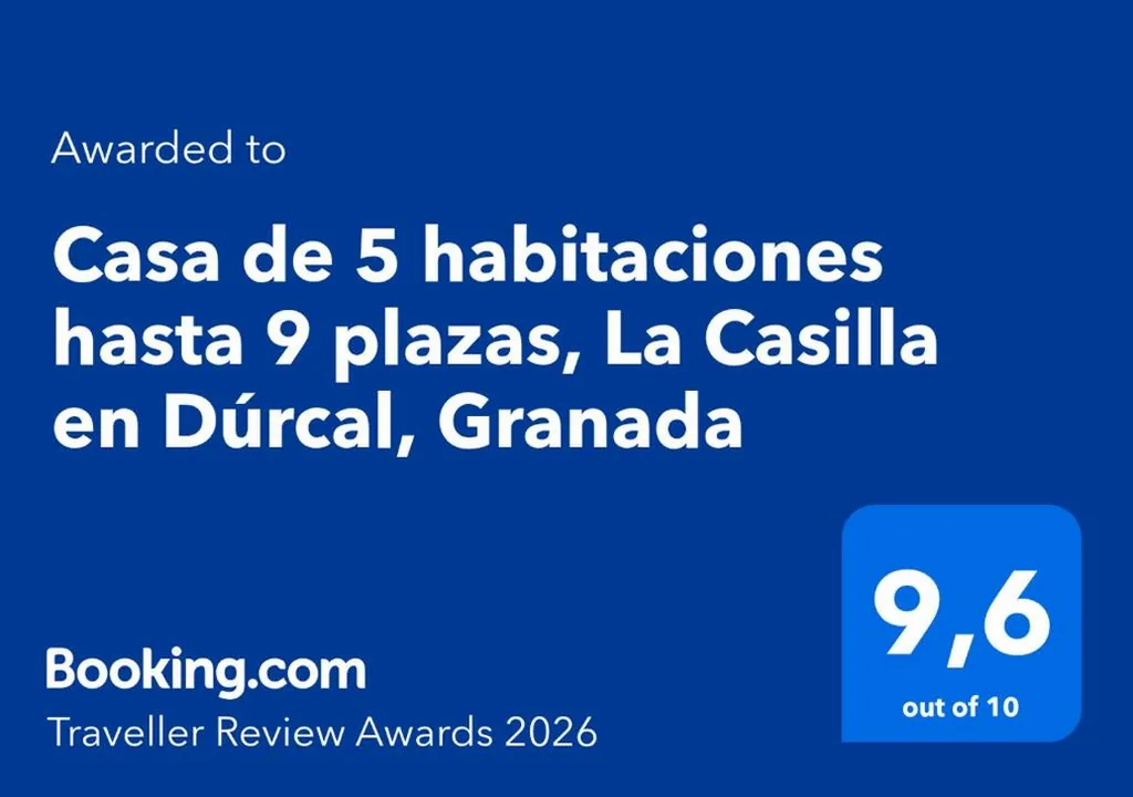 Casa de 5 habitaciones hasta 9 plazas, La Casilla en Dúrcal, Granada