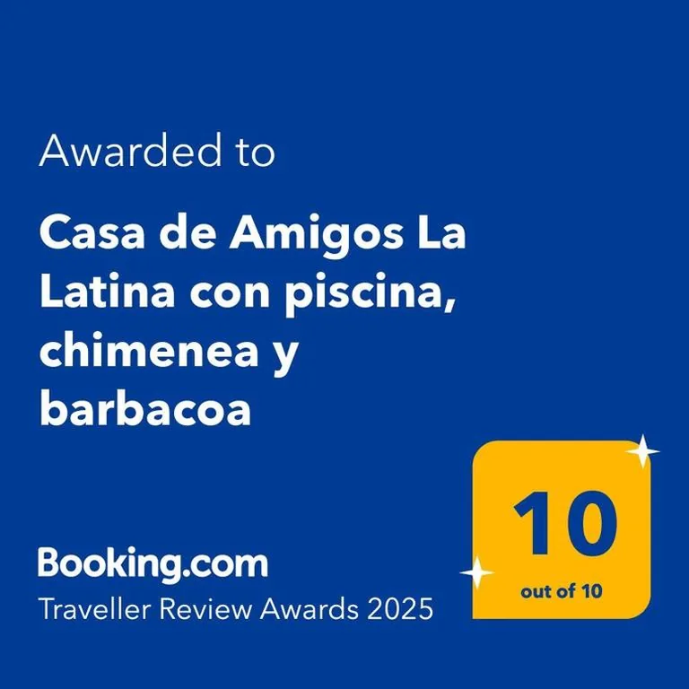 Casa de Amigos La Latina con piscina, chimenea y barbacoa