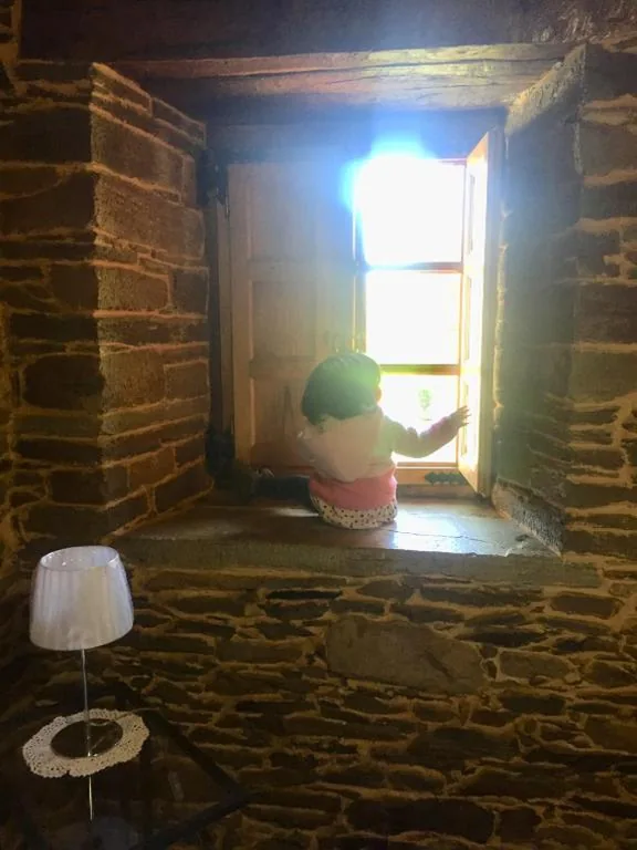 Appartement met uitzicht op de tuin — Casa Ferreiro - Campo da Cruz - Lugo