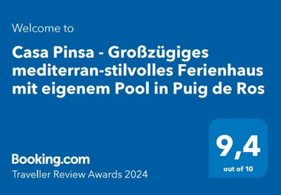 Casa Pinsa - Großzügiges mediterran-stilvolles Ferienhaus mit eigenem Pool in Puig de Ros — 照片 11