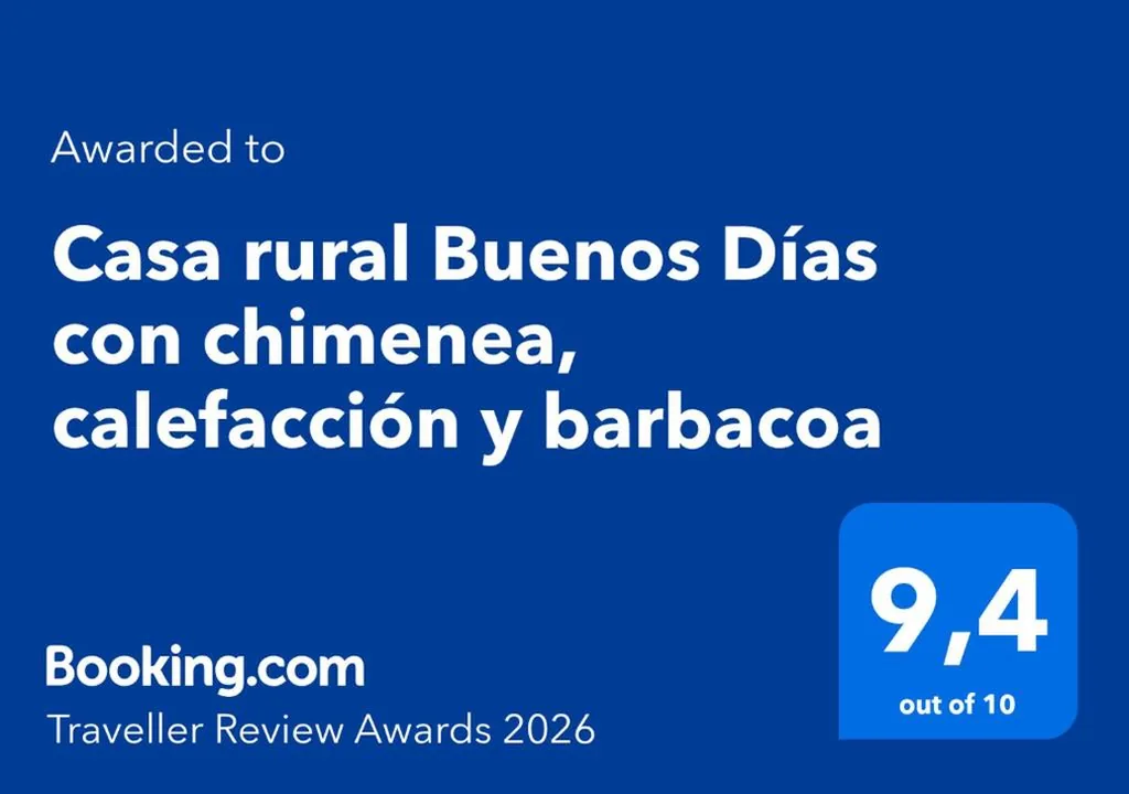 Casa rural Buenos Días con chimenea, calefacción y barbacoa