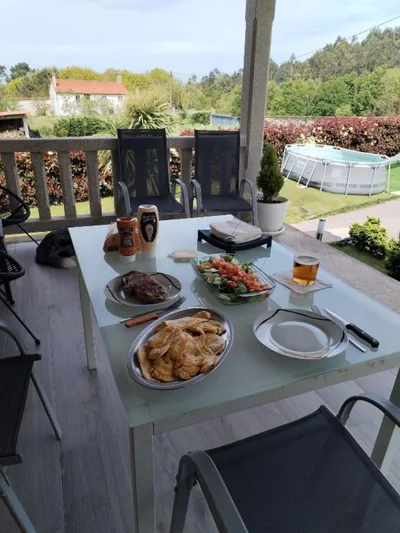 Casa vanguardista en el campo cerca de Santiago — 写真 9