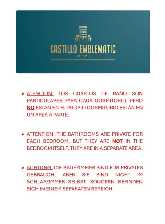 Castillo Emblematic Rooms