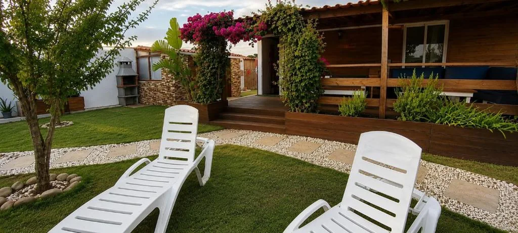 Villa con vista sul giardino — Chalet La Buganvilla - Private Pool & Beach Chiclana