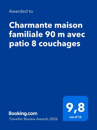 Charmante maison familiale 90 m avec patio 8 couchages — foto 8