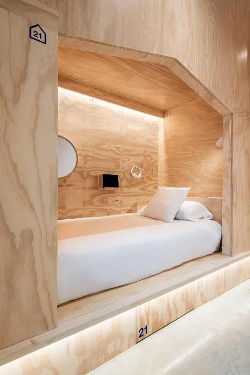 Letto singolo in dormitorio condiviso — Colo Colo Hostel Valencia - Single Private Beds