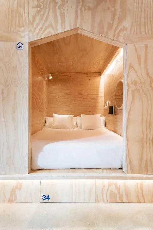 Letto singolo in dormitorio condiviso — Colo Colo Hostel Valencia - Single Private Beds