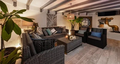 Deluxe designer historic villa Via Lactea, Panoramic sea views, Own private heated pool and subtropical garden — 写真 6