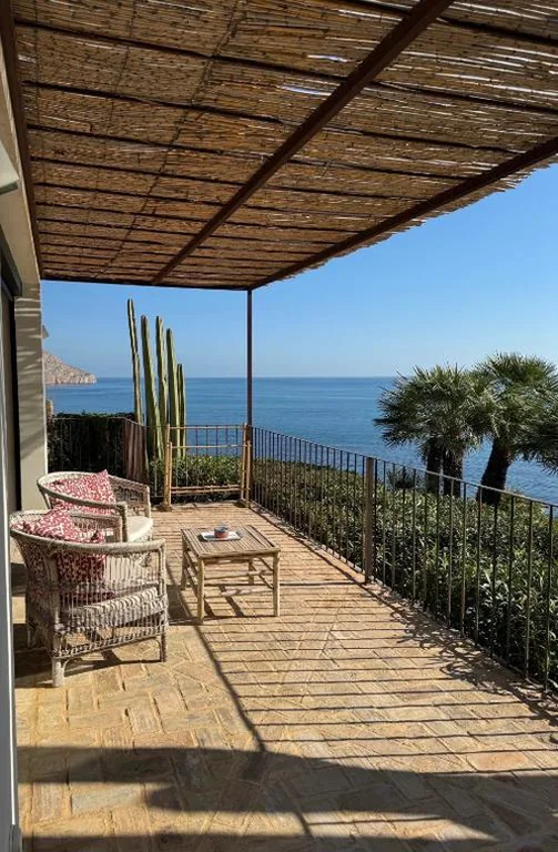Deluxe-Doppelzimmer mit Balkon und Meerblick — El jardin Botánico Villa LUZ