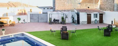 El Mudéjar Casa Histórica con Piscina Privada para Grupos — Foto 4