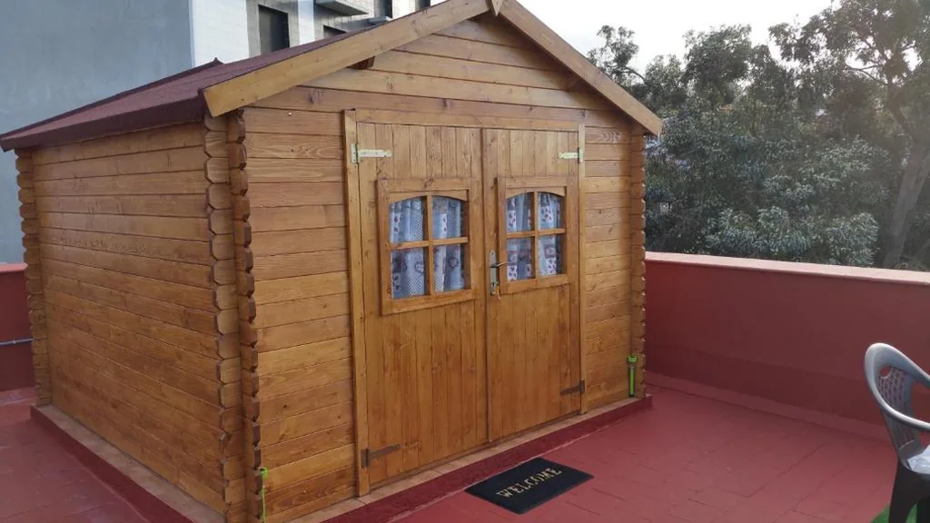 Habitación Doble con baño compartido - 2 camas - Ubicada en la terraza — El Oasis Canario
