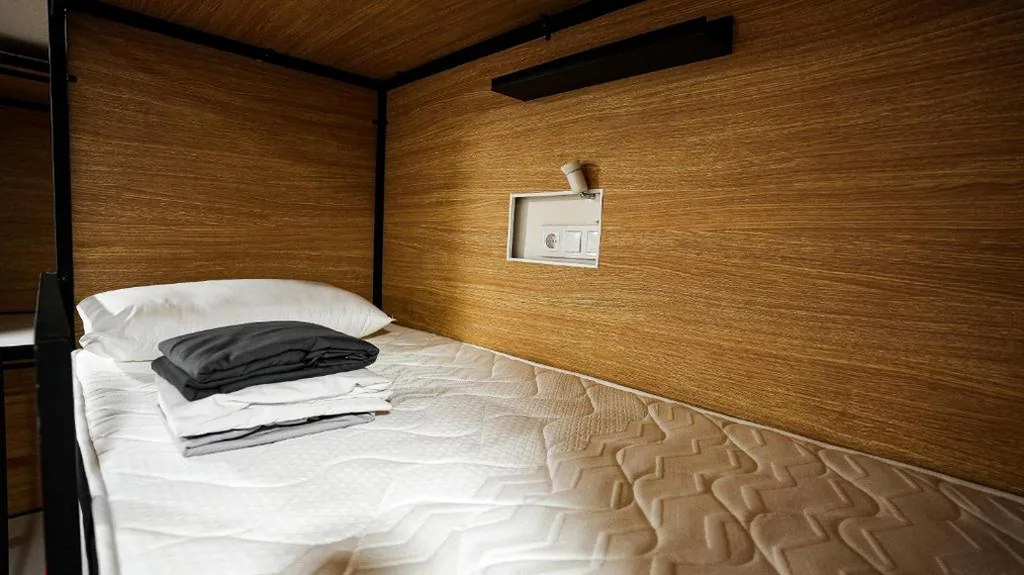 Letto a castello in dormitorio condiviso misto — Fit Hostel Madrid