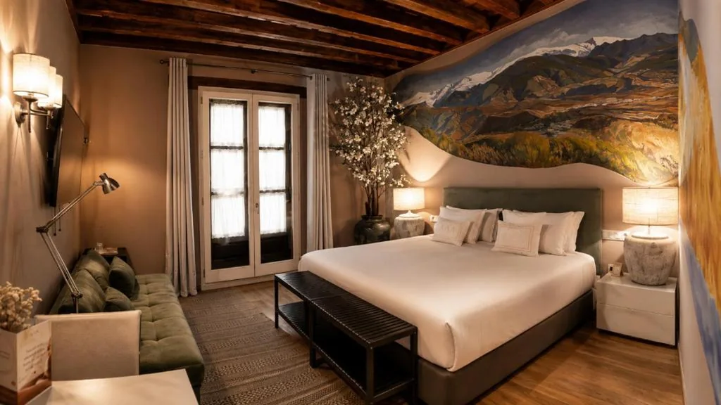 パティオ・ダブルルーム・シングルベッド2台 — Gar Anat Hotel Boutique - Domus Artis