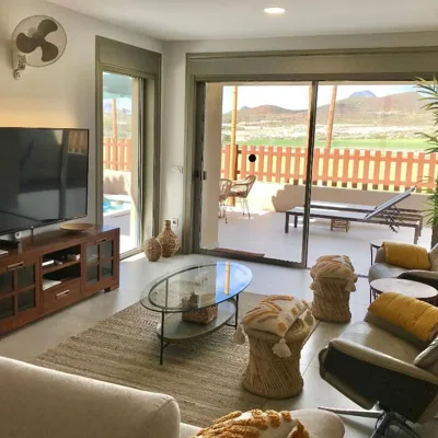 Golf Tenerife South xx Wheel Accessible Shower xx Free WIFi xx Private Pool 30 degrees xx Two Terraces 30m2x60m2 xxFree Parking xx Mountain view xx Flatscreen 65 inch xx — 照片 3