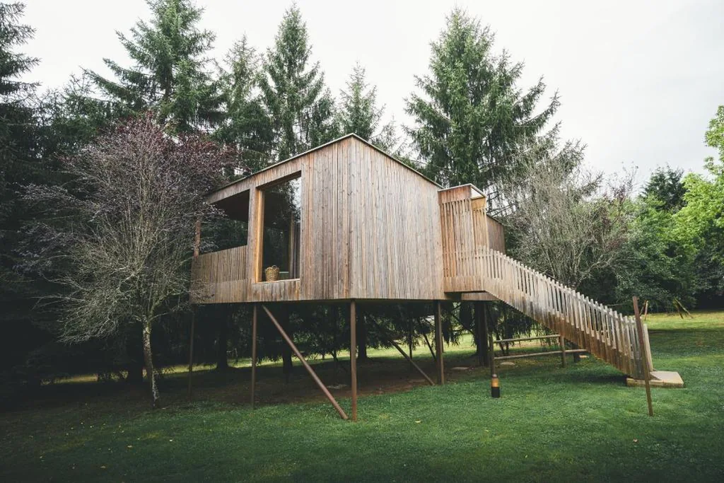 Cabaña con vistas al jardín — HolaCamp Camino Apartamentos Turísticos