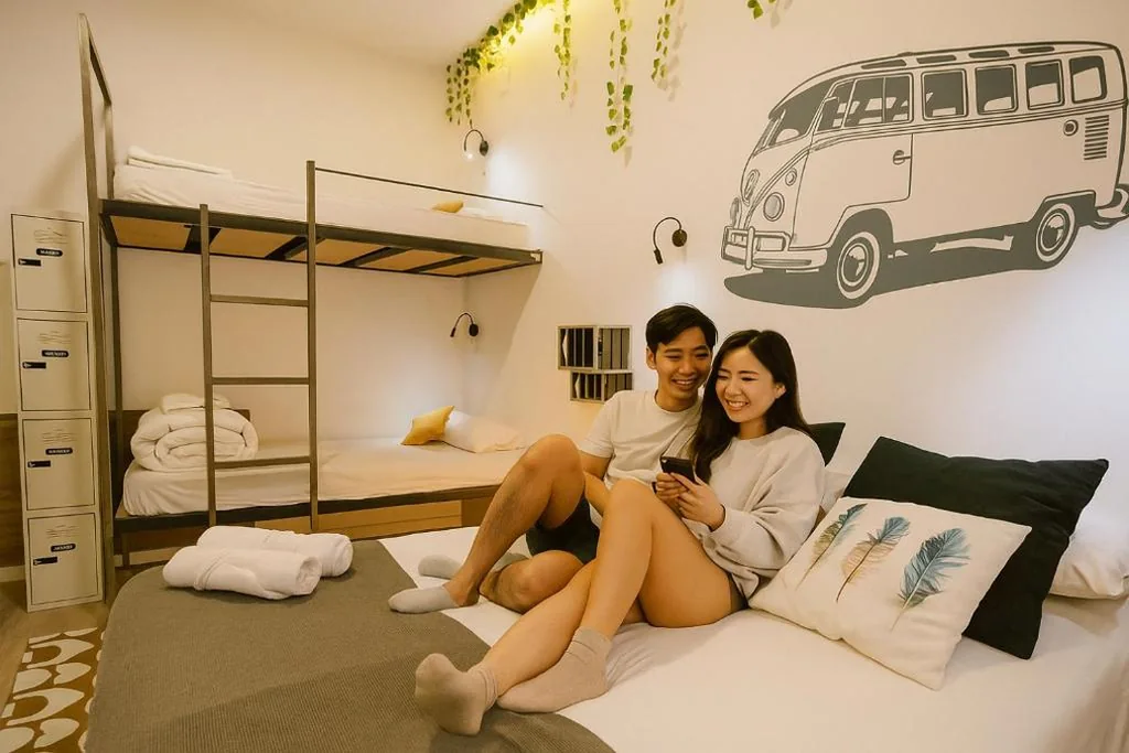 Doppelzimmer mit 2 Einzelbetten — Host53