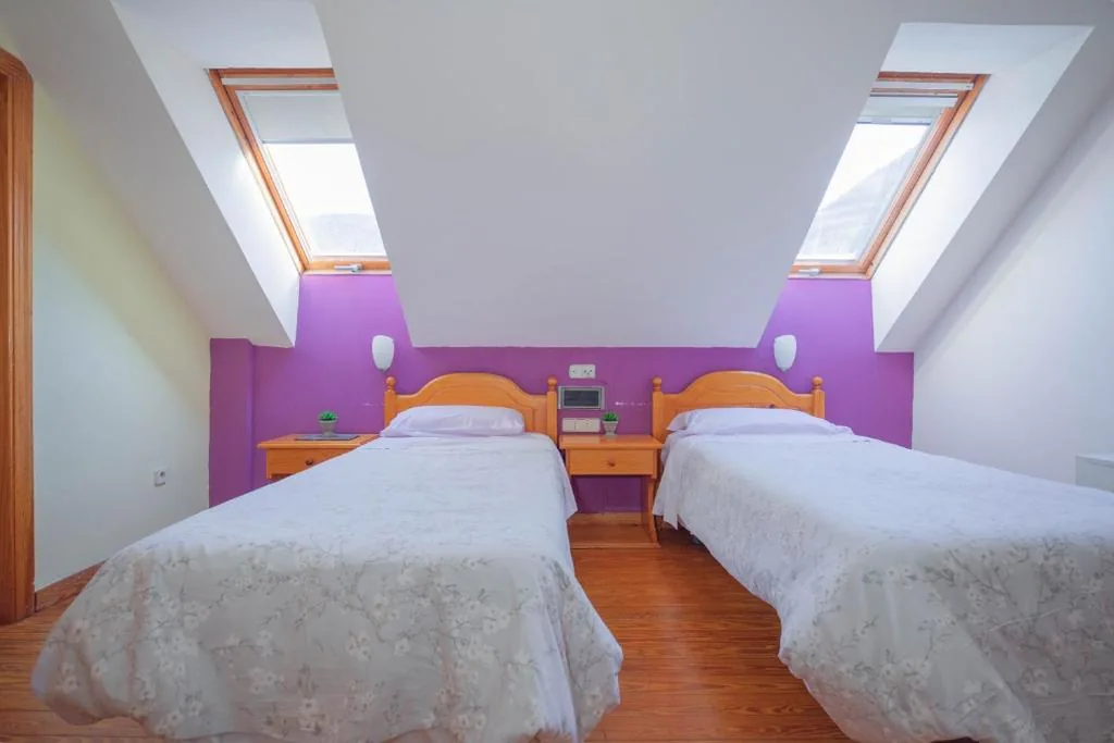 Quarto Duplo Standard com vista para a montanha - 2 camas — Hostal Alto Aragon