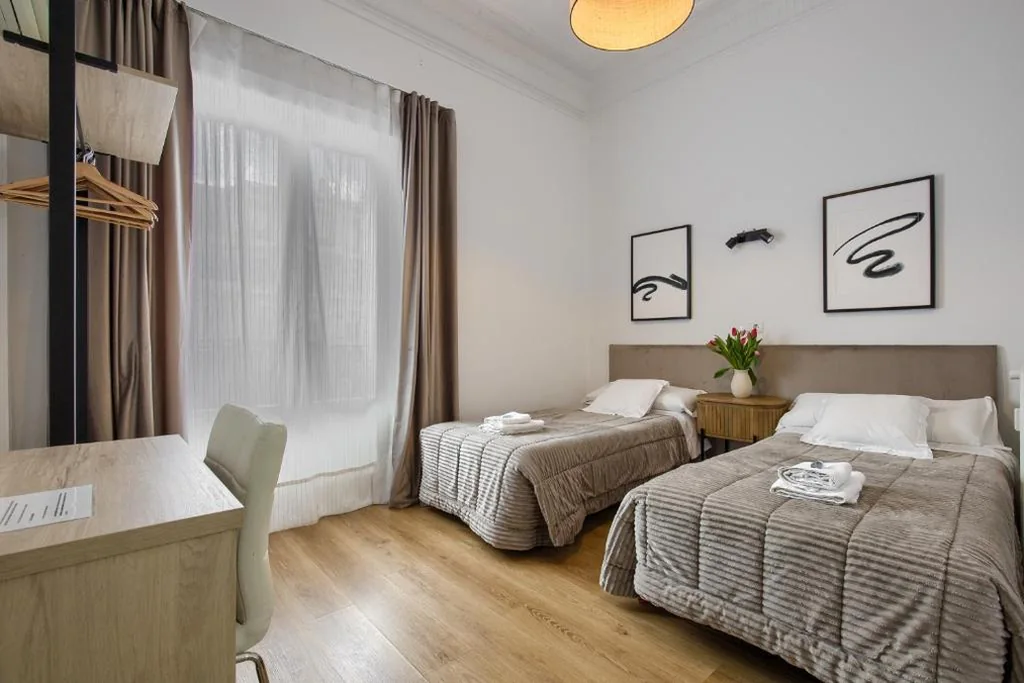 Doppelzimmer mit 2 Betten — Hostal Besaya