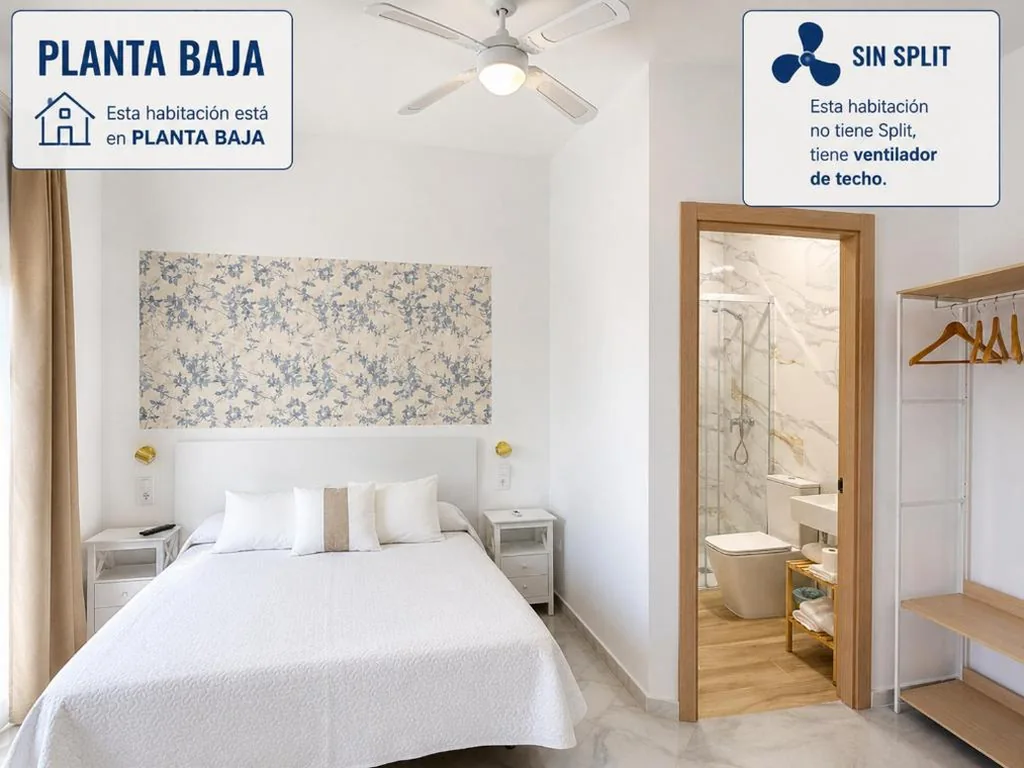 Habitación Doble Estándar con ventilador — Hostal Colón Don Miguel
