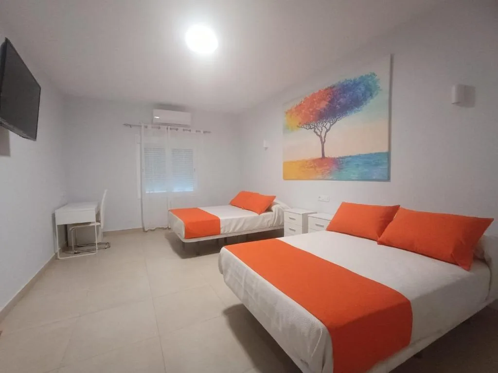 Tweepersoonskamer met eigen badkamer - 2 bedden — Hostal El Encuentro