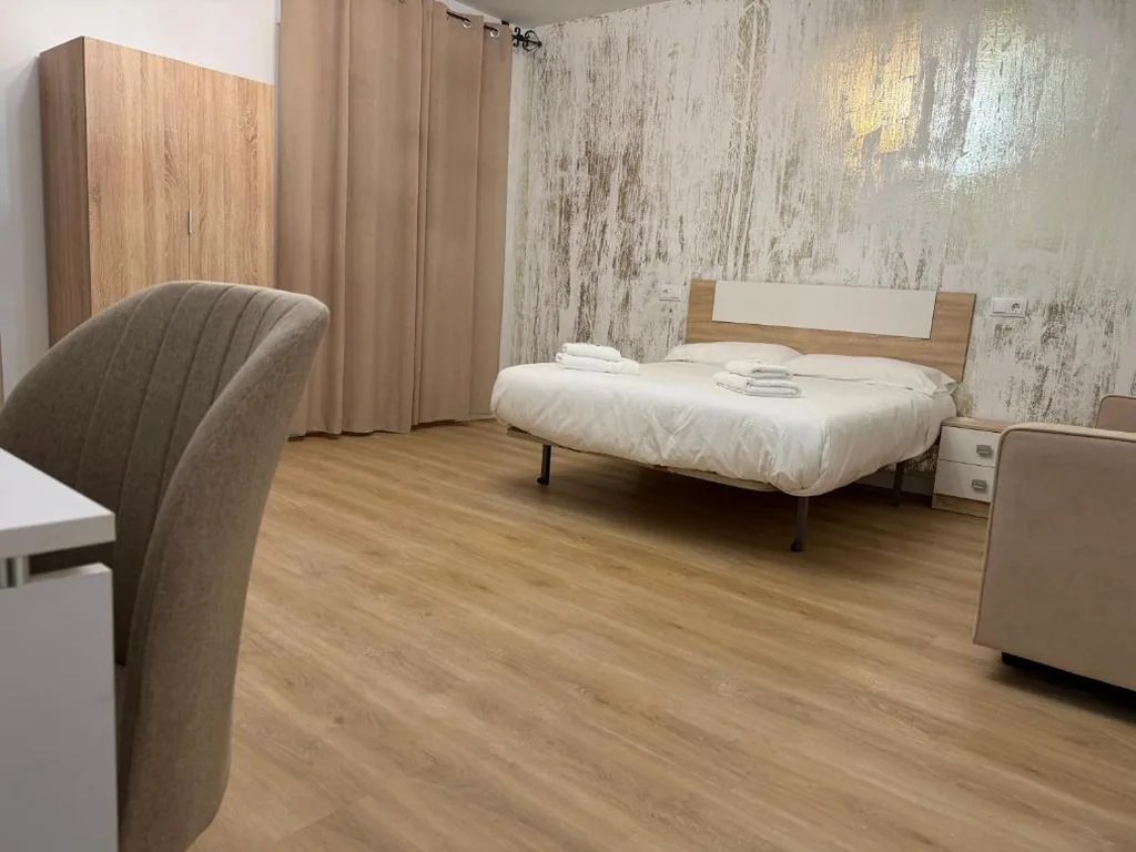 Tweepersoonskamer met een groot bed — Hostal Gran Capitán