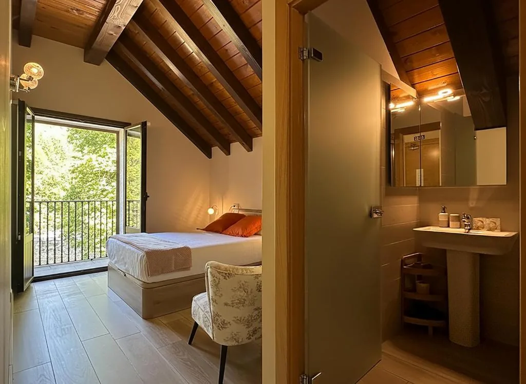 Double Room with Balcony — Hostal Iratibizkar