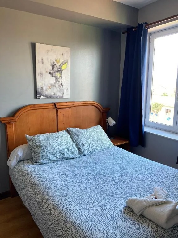 Tweepersoonskamer met uitzicht op zee — Hostal La Concha Somo