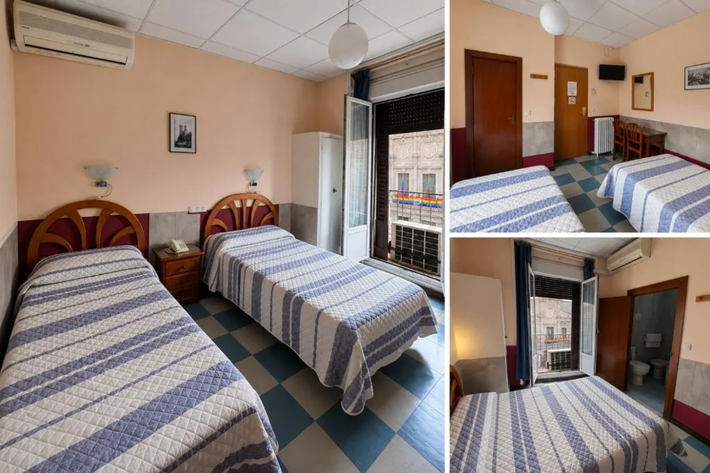Habitación Doble - 2 camas — Hostal La Perla Asturiana