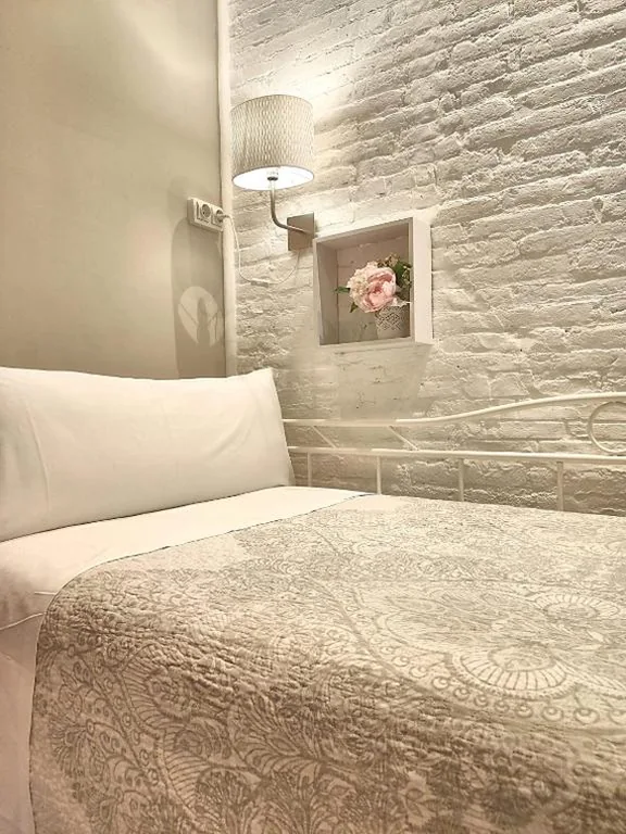 共用バスルーム利用のシングルルーム — Hostal Orleans