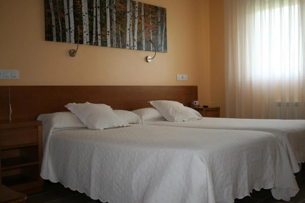 Barrierefreies Doppelzimmer für Personen mit Behinderung – 1 oder 2 Betten — Hostal Pereiriña